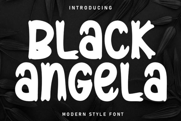 Black Angela Typeface: A Bold Display Font for Editorial Design