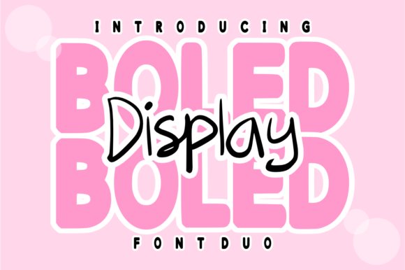 Boled Display Duo: The Vibrant Typeface for Modern Digital Brands