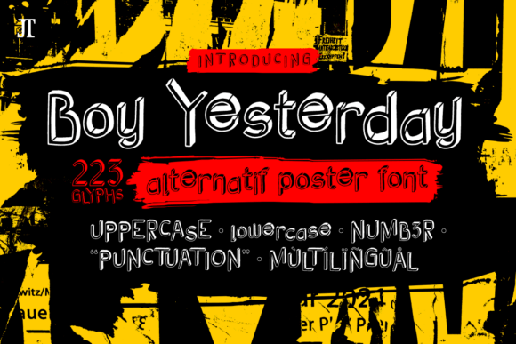 Boy Yesterday: The Indie Display Font for Nostalgic Editorial Design