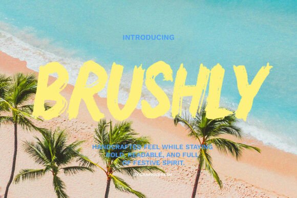 Brushly: The Festive Holiday Brush Font for Seasonal Campaigns