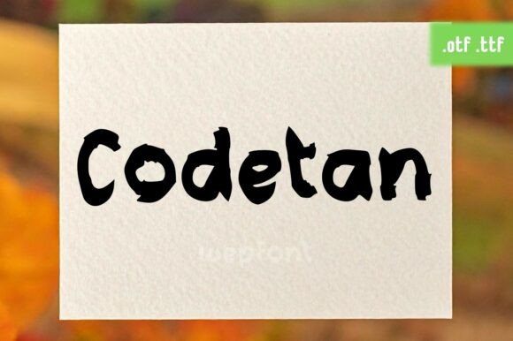 Codetan Handwritten Typeface for Authentic Brand Identity