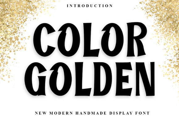 Color Golden: The Bold Display Typeface for Handmade Brands