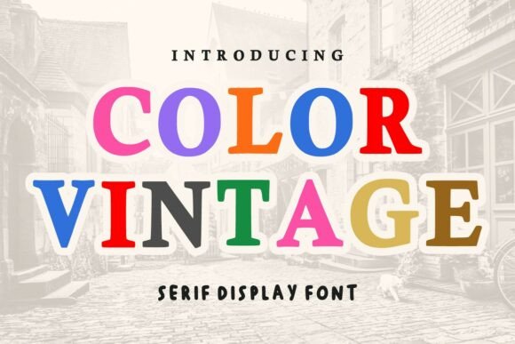 Color Vintage Typeface Review for Small Business Branding