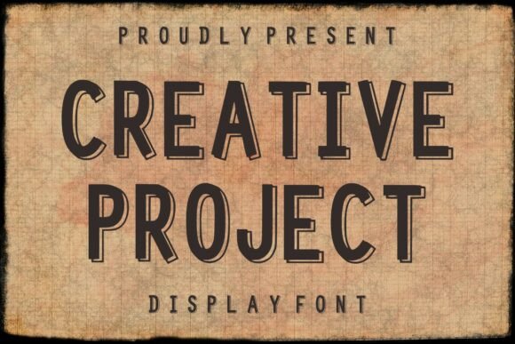 Creative Project Typeface: Bold Industrial Charm for Handmade Brands
