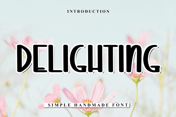 Delighting: A Sophisticated Script Font for Editorial Design