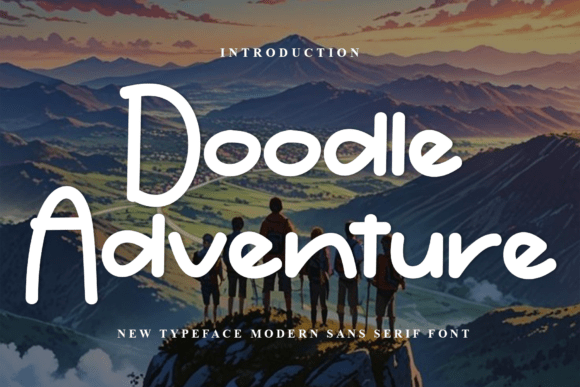 Doodle Adventure Typeface for Festive Brand Identity Design