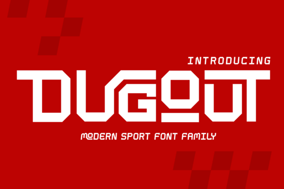 Dugout Typeface: Bold Baseball Typography for Brand Identity