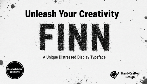 Finn Typeface: Bold Distressed Display Font for Authentic Branding