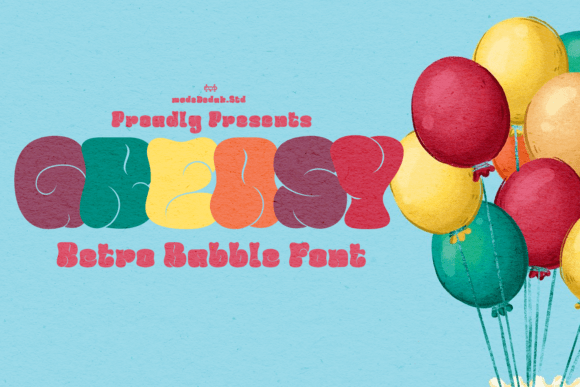 Greasy Bubble Typeface: A Retro Display Font for Editorial Design