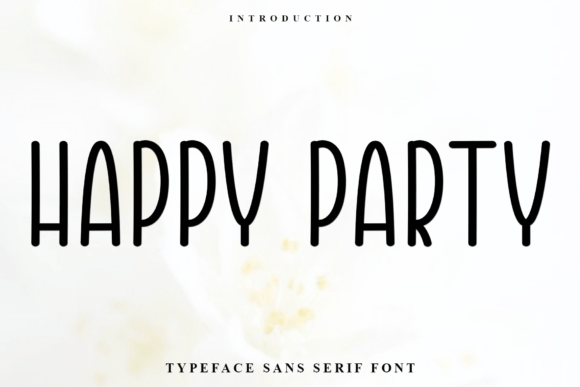 Happy Party Typeface: A Festive Display Font for Holiday Branding
