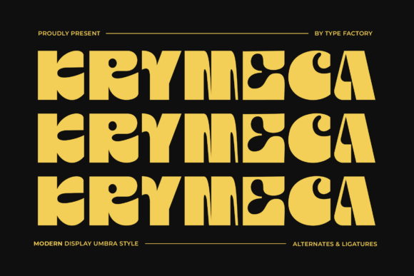 Krymeca: The Quirky Display Typeface for Scroll-Stopping Visuals