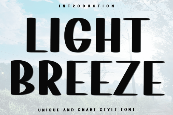 Light Breeze Typeface: Bold Display Font for Handmade Branding