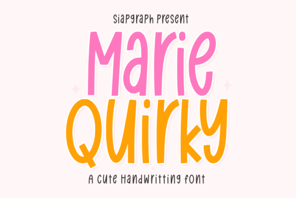 Marie Quirky Handwriting Display Font Review