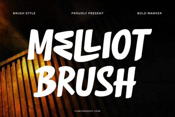 Melliot Brush Font for Handcrafted Brand Identity