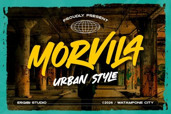 Morvila: The Bold Urban Display Typeface for Modern Editorial Design