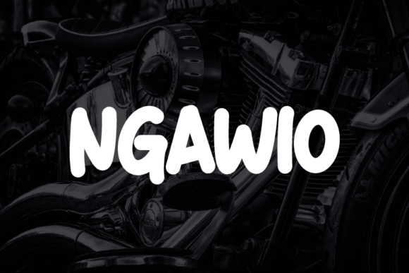 Ngawio Typeface: A Playful Display Font for Bold Branding