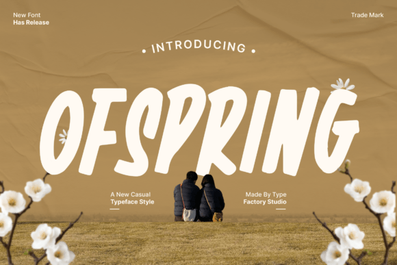 Offspring: A Casual Handwritten Display Font for Editorial Design