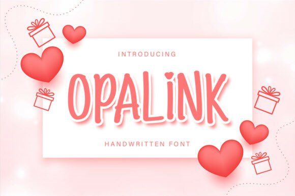 Opalink Display Font Review: Handwritten Brush Type for Campaign Design