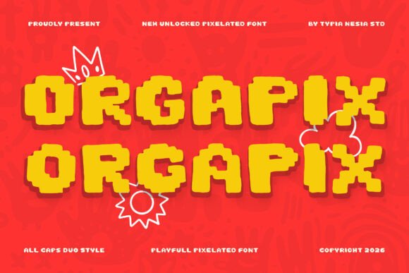 Orgapix: The Playful Pixel Font for Scroll-Stopping Visuals