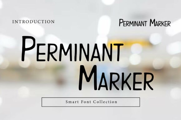 Perminant Marker: Bold Handwritten Display Font for Crafters
