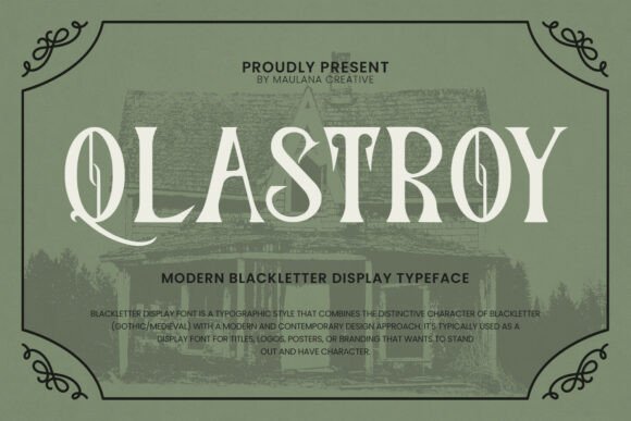 Qlastroy Modern Typeface Review for Bold Brand Identity