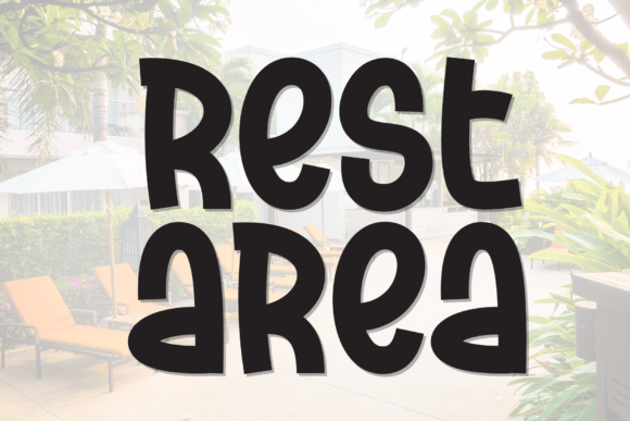 Rest Area: A Handmade Display Typeface for Editorial Design