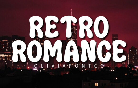 Retro Romance Display Font for Bold Web Headers
