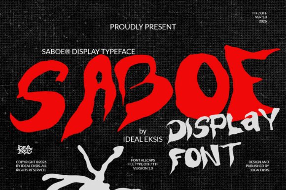 Saboe Display Font for Bold Brand Identity