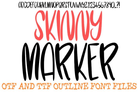 Skinny Marker: The Elegant Display Typeface for Modern Handmade Brands
