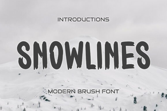 Snowlines Display Font for High-Impact Digital Campaigns