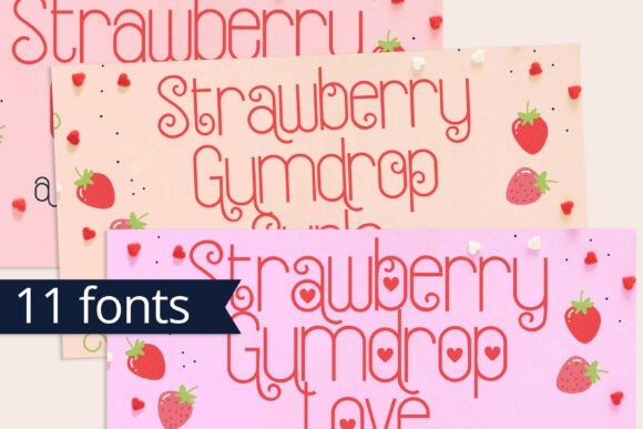 Strawberry Gumdrop Typeface: A Designer’s Take on Summer Branding