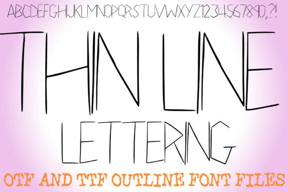 Thin Line Lettering: A Minimalist Typeface for Sophisticated Brand Identities