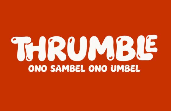 Thrumble: The Bold Bubble Typeface for Scroll-Stopping Social Content