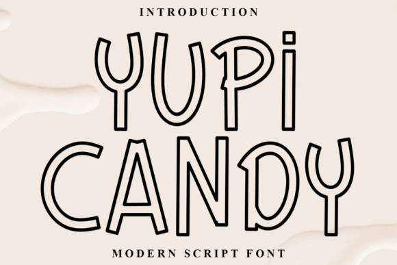 Yupi Candy: A Festive Display Typeface for Holiday Web Design